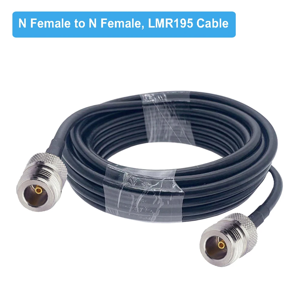

N Male to N Male Low Loss LMR195 Cable extension antenna for 4G LTE Cellular Amplifier Cell Phone Signal Booster WiFi Repeater
