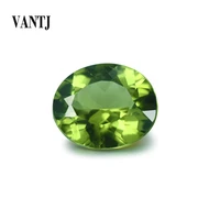 vantj natural peridot loose gemstone top quality oval cut for silver gold women jewelry random delivery