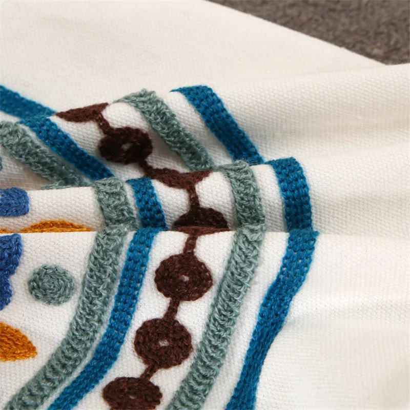 Богемный чехол для подушек декоративные коричневые льняные подушки удобный