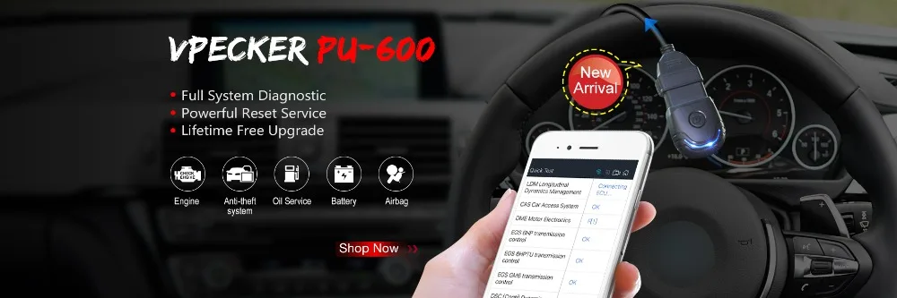 Autophix V007 OBD2 Автомобильный сканер автомобильный диагностический инструмент для VW Golf 4/5/6/7 T5 Polo Passat b5 b6 ABS EPB масла сброса сканирования