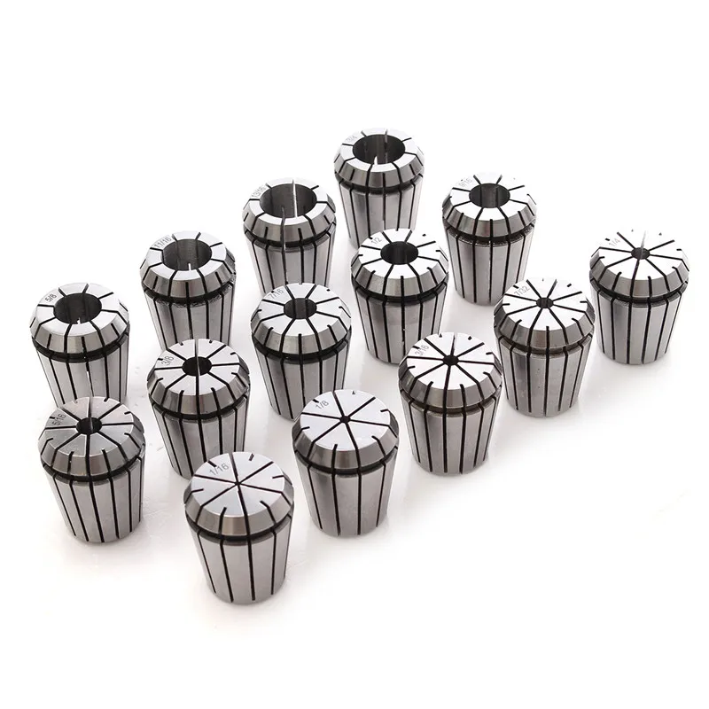 14 шт. цанговый патрон Фрезерный токарный инструмент с ЧПУ 1/16-3/4 дюйма для