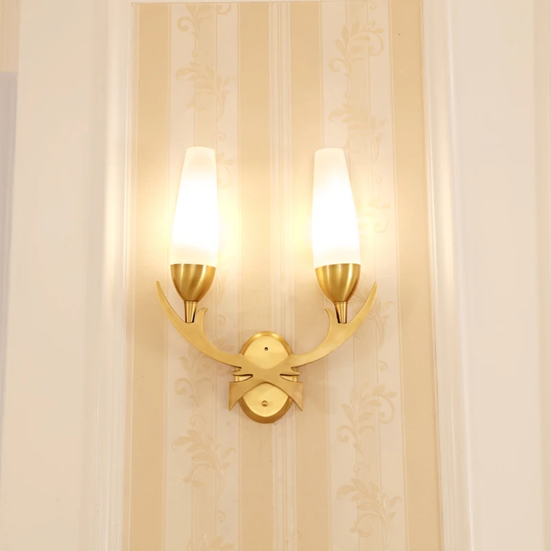 Золотые медные Настенные светильники прикроватные черные для спальни Led бартук AC