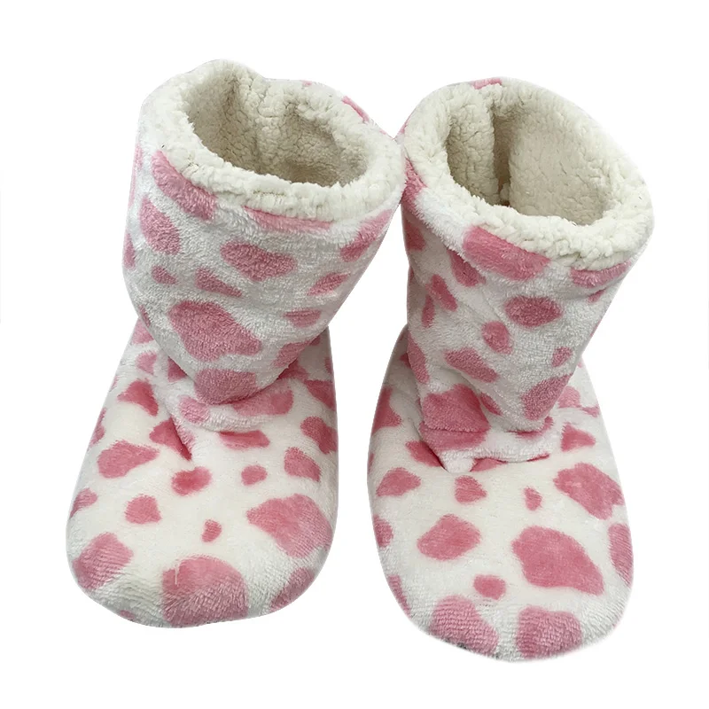 Женские и мужские тапочки сезон осень зима нескользящие плюшевые мягкие толстые