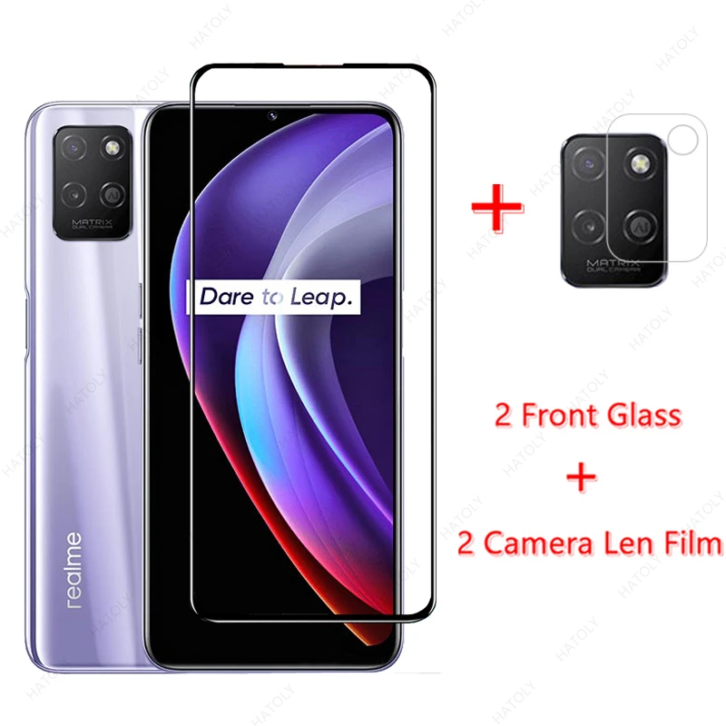 

Glass for Realme V11s 5G Tempered Glass For Realme V11s 5G Camera Len Film Full Cover HD Phone Screen Protector For Realme V11s