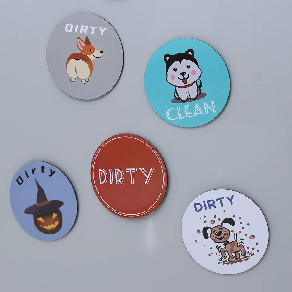 Двухсторонние магниты на холодильник с рисунком совы собаки Забавный чистый