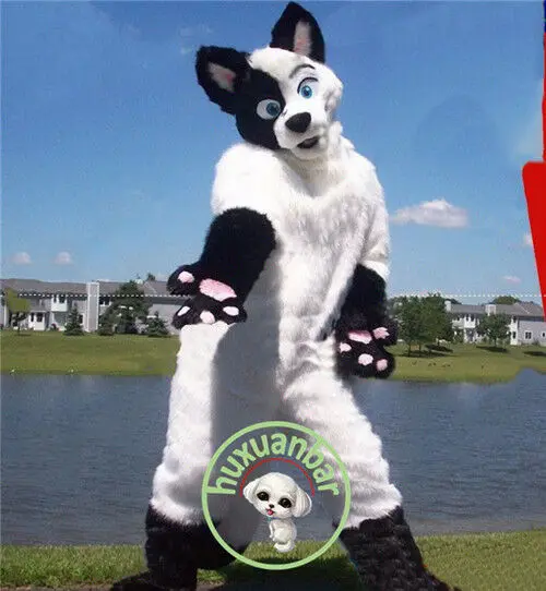 Новинка пушистый белый волк хаски собака талисманы костюмы реквизит для фильма