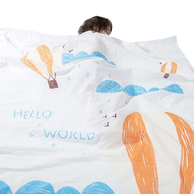 

2021 Cotton Baby Quilt Gauze Infant Bath Wrap Towel Multipurpose Toddler Sleeping Washing Body Wrapper Newborn Quilt Summer Baby