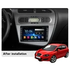 Автомагнитола 9 дюймов Android 8,1 для Seat Leon 2 MK2 2005 - 2011 2012, автомобильное радио, мультимедийный Dvd-плеер, навигация, GPS, аудио, Wi-Fi, USB