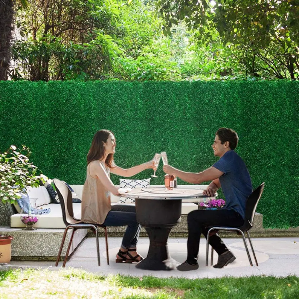 14 шт. искусственного самшита панели на открытом воздухе искусственная изгородь