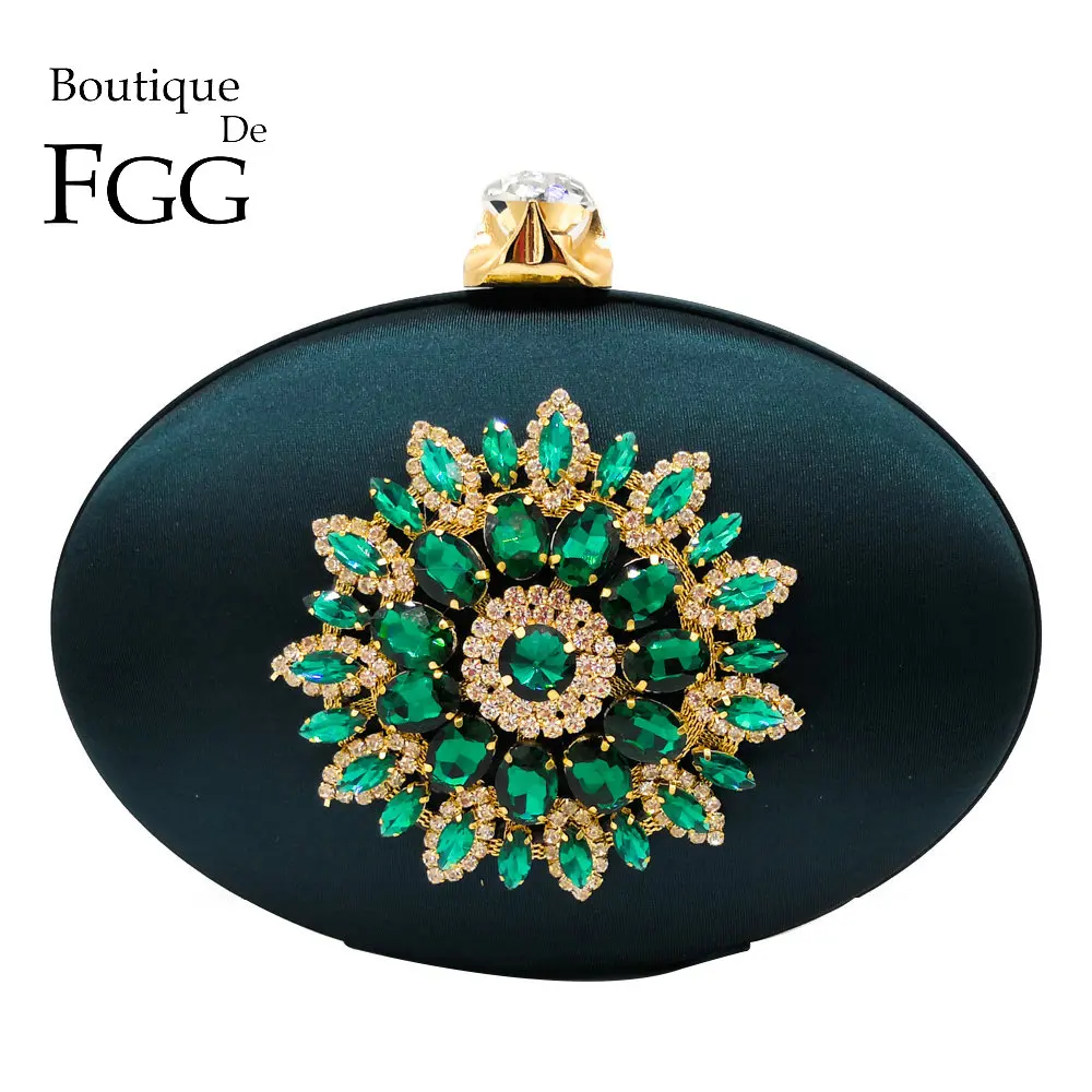 Женская вечерняя сумочка Boutique De FGG клатч-кошелек с цепочкой через плечо цветком
