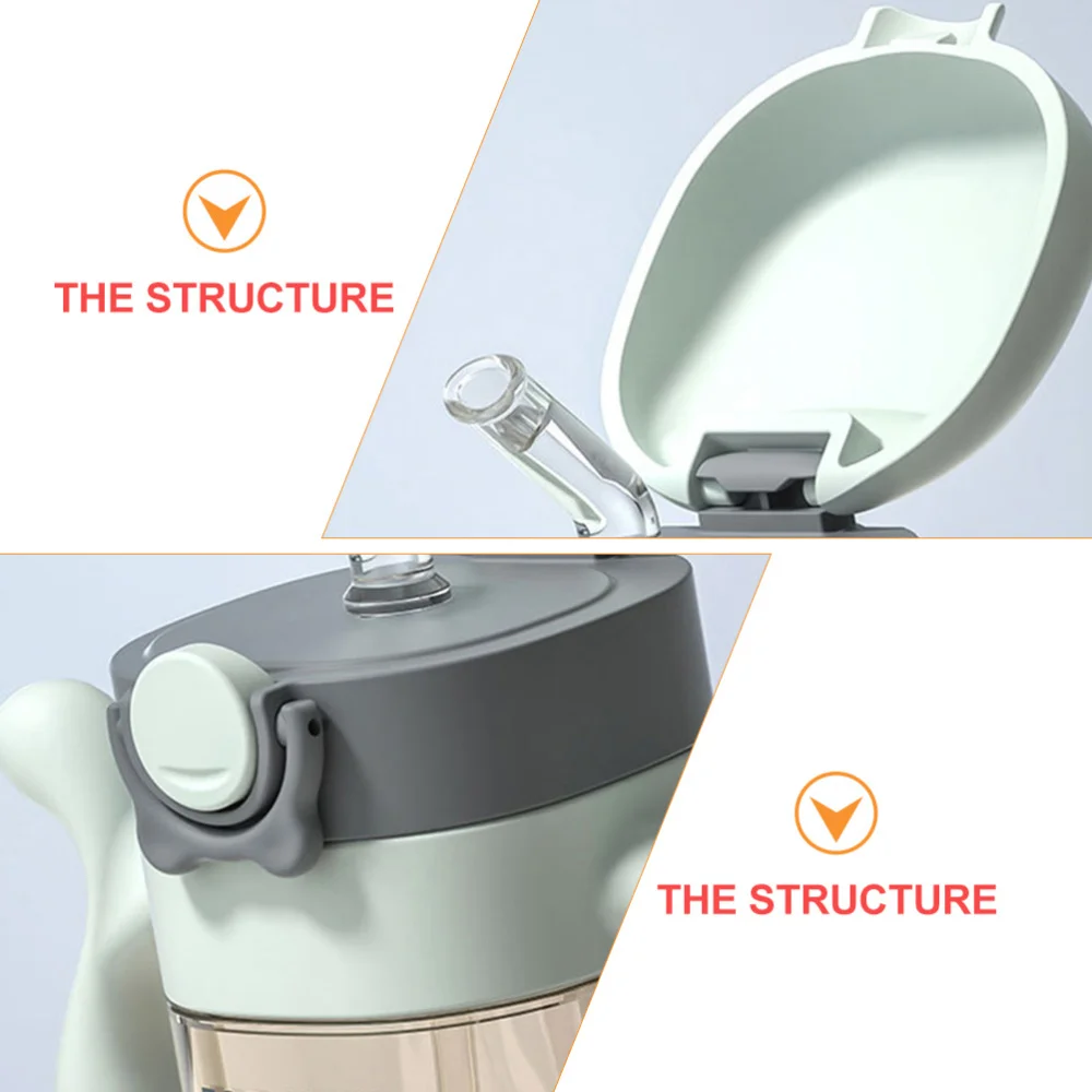 

1pc Children Water Cup Creative Adorable Baby Bottle Water Bottle (Green)