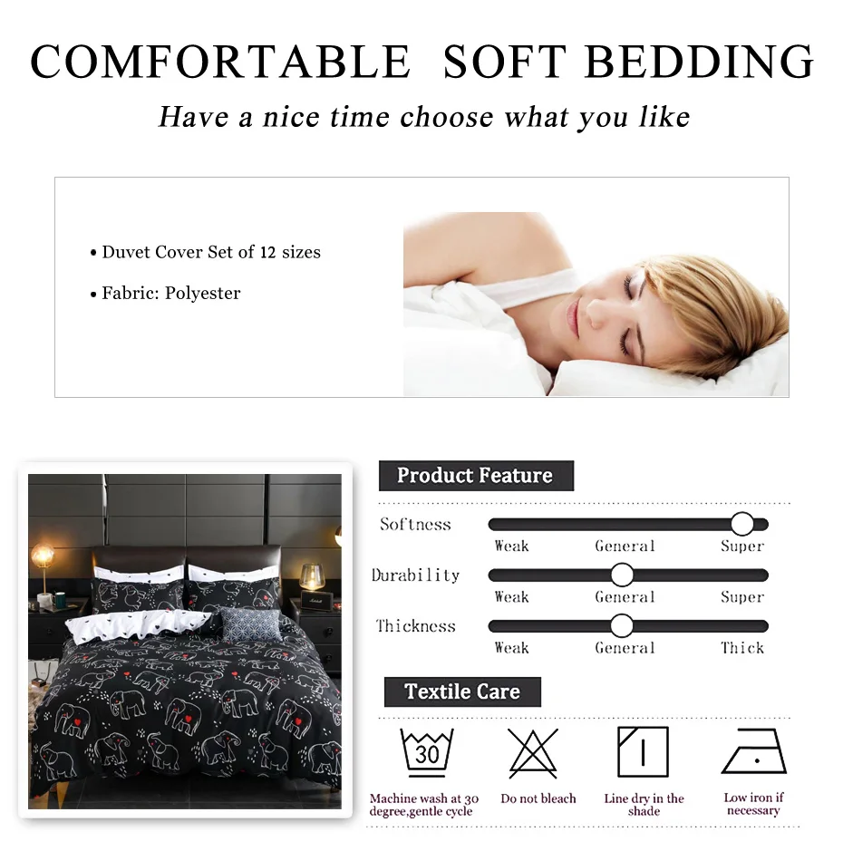 Классические двухсторонние подкладки для кровати Комплект постельного белья в