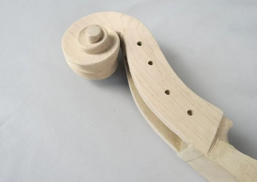 

hand carved maple white cello neck 1/4,,unfinished cello neck.