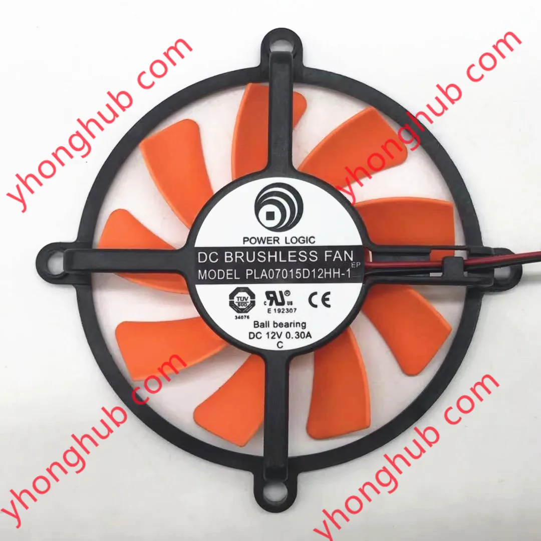 Power Logic PLA07015D12HH-1 DC 12V 0.30A 2-проводной Вентилятор охлаждения сервера