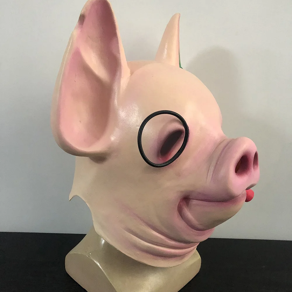 Game Dogs Watch: Legion Pig Head Mask Cosplay Winston Masks Animal Latex Halloween Carnival Party Costume Props | Тематическая
