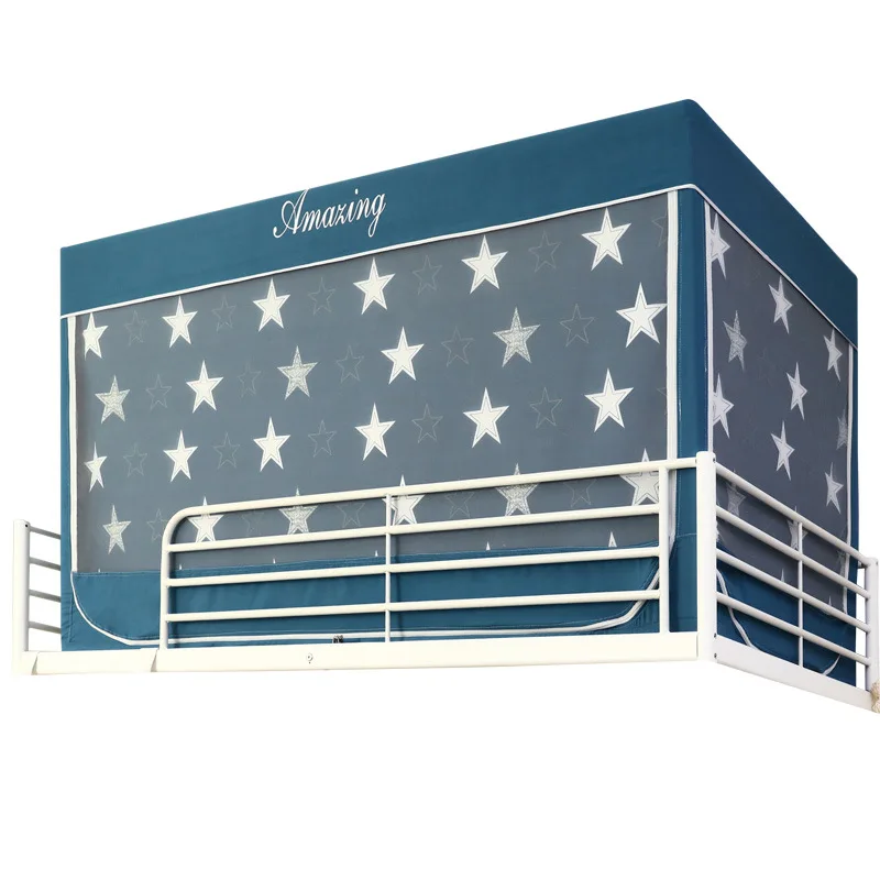 

Student Upper and Lower Bed Curtain Mosquito Net Integrated Shading Dust-Proof Dormitory 3-Door Mosquito Net