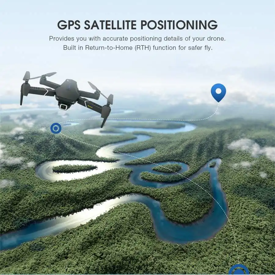 Eachine E520S Quadcopter gps WI-FI 4K с видом от первого лица/1080 P HD Камера Широкий формат gps позиционирования режим Дрон Квадрокоптер с дистанционным управлением