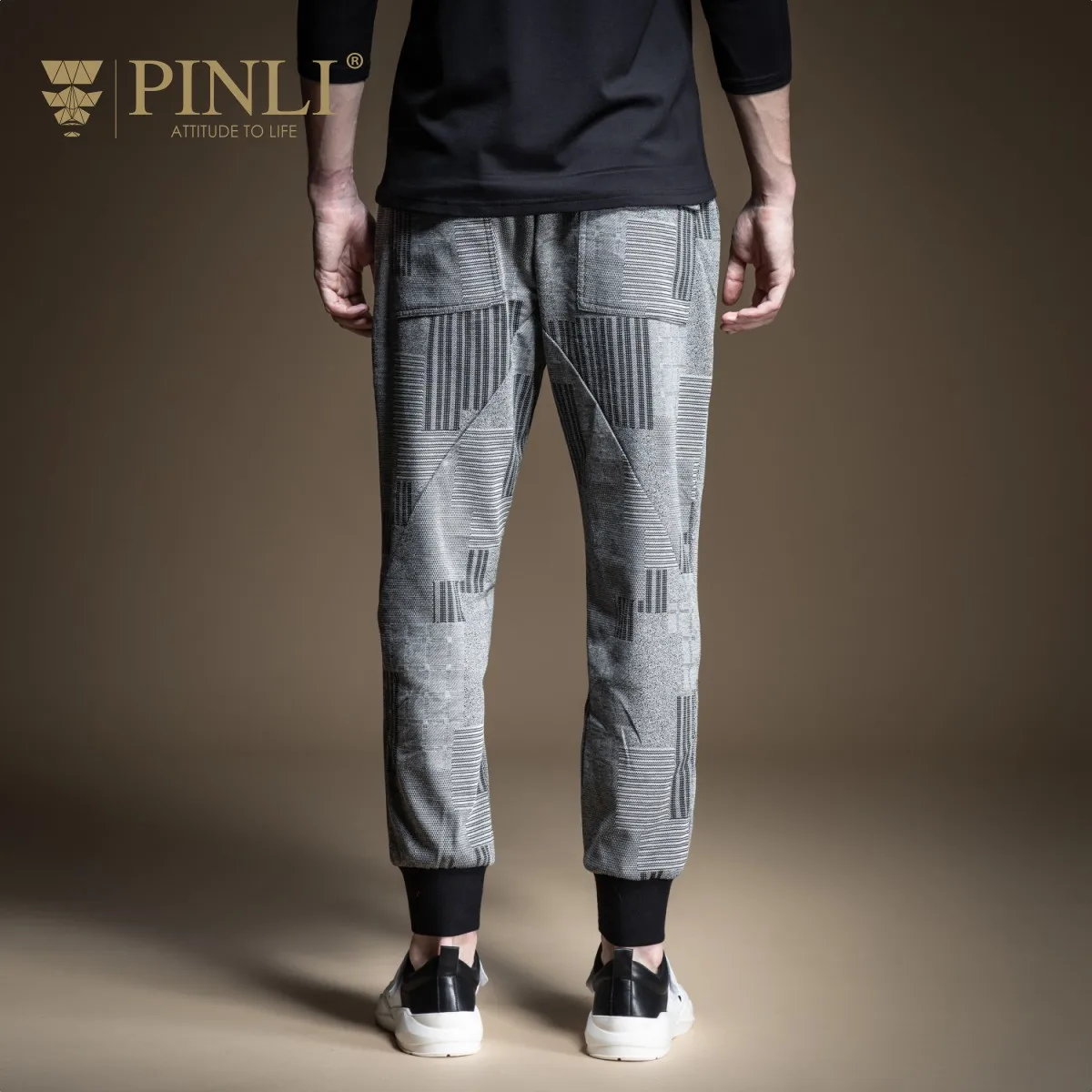 Pinli 2020 Весенние новые тонкие удобные дышащие полосатые Брендовые мужские
