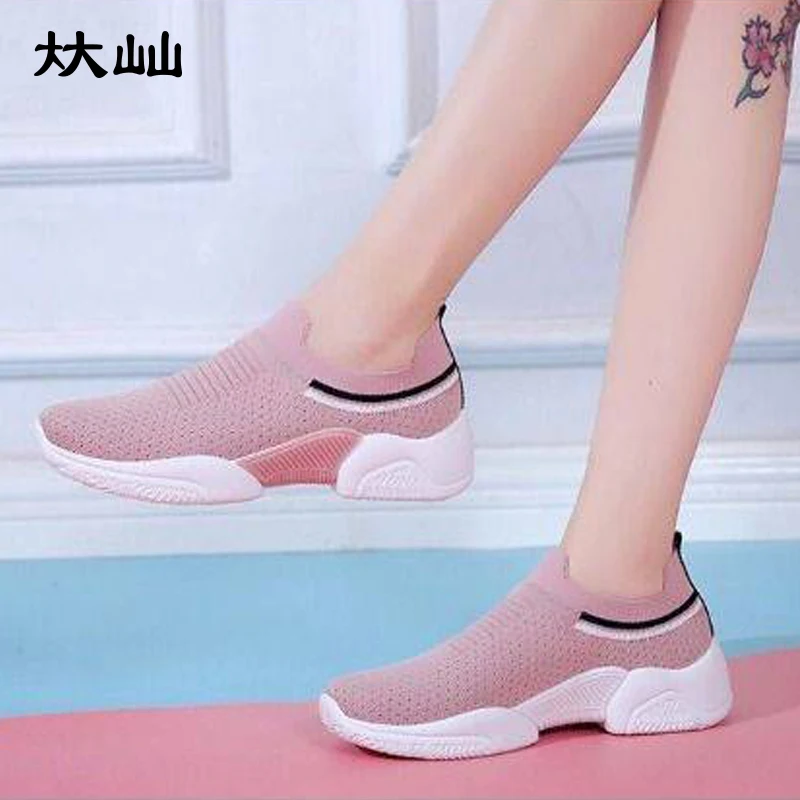 Bishen/женская повседневная обувь Новинка летняя из дышащего сетчатого материала