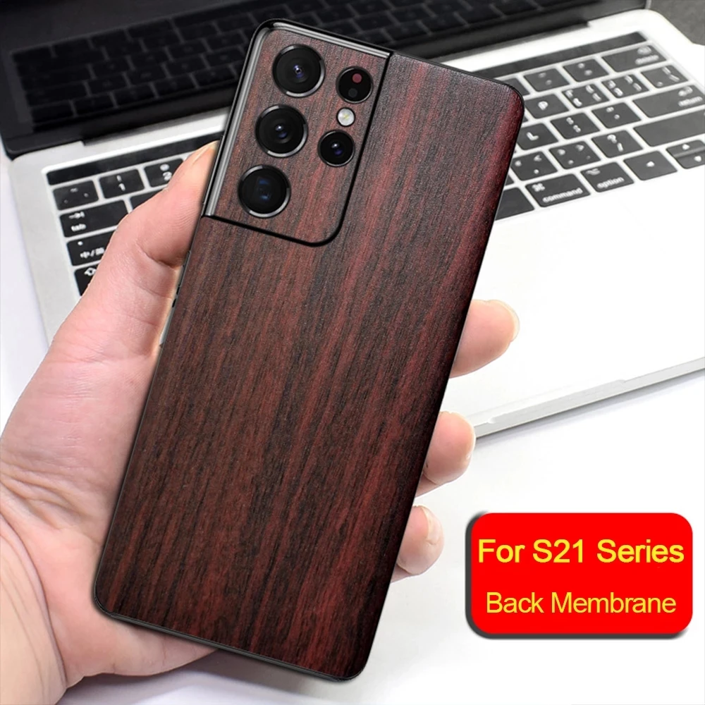 2023 New Wood Matte Skin Film Back Film For Samsung S23 S22 S21Ultra S21 S20 Plus S10E S9 Full Wrap Note20 10 9 8 FE Sticker