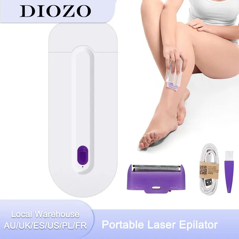 Портативный лазерный эпилятор DIOZO USB Перезаряжаемый для тела лица ног