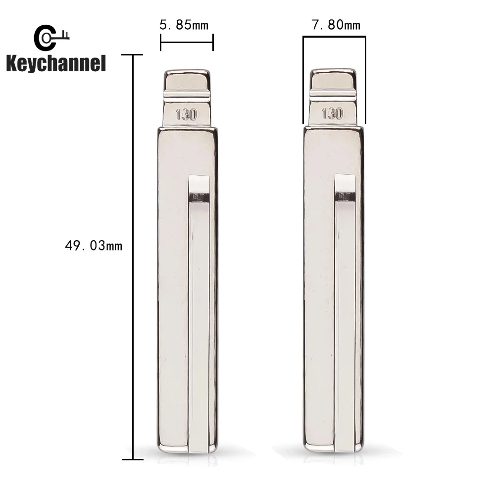Keychannel 10 шт. #129 #130 металлическая заготовка HY20 откидной ключ KD для Hyundai Kia