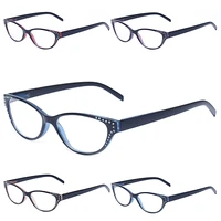 henotin spring hinge reading glasses men women eyeglassses fashion cat eye frame hd prescription diopter reader 1 02 04 06 0