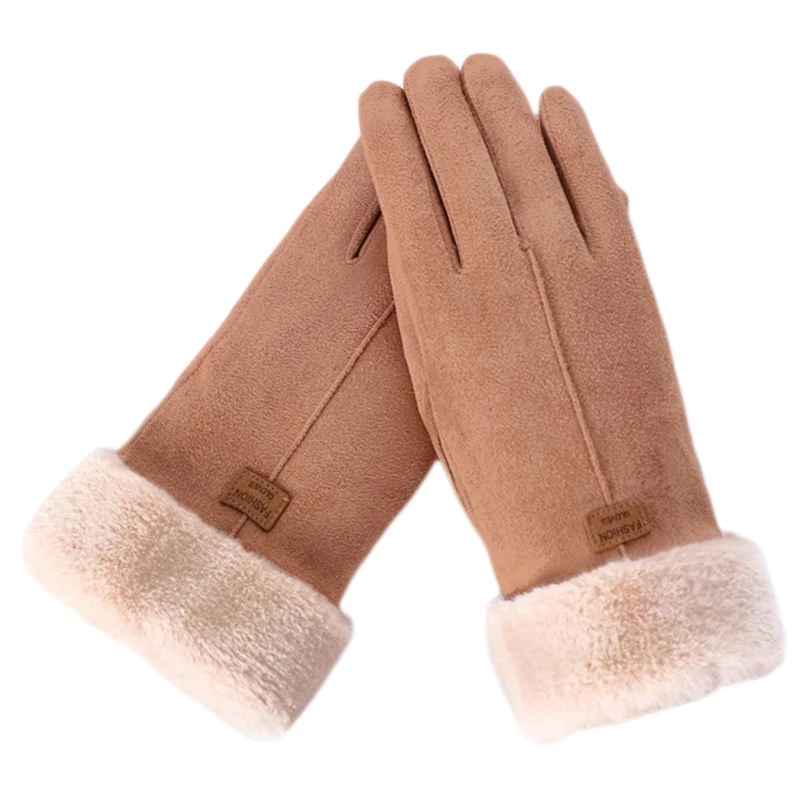 

Women Winter Touch Screen Gloves Thermal Plush Lined Windproof Driving Mittens 875B