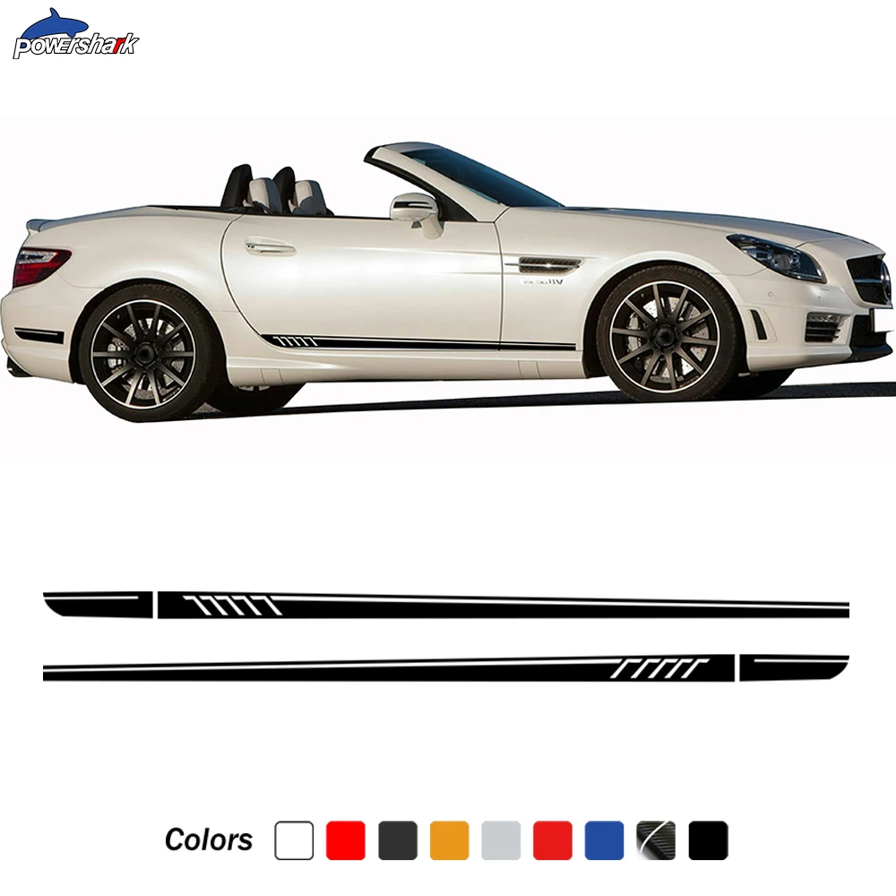 Наклейка на дверь и боковую полоску для юбки Mercedes Benz SLK SLC Class R170 R171 R172 SLK55 AMG SLK200 230 250