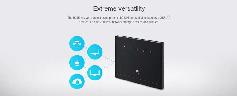 Мобильный роутер Huawei LTE CPE B315 modem4G разблокированный с поддержкой 4g sim карты|3G/4G