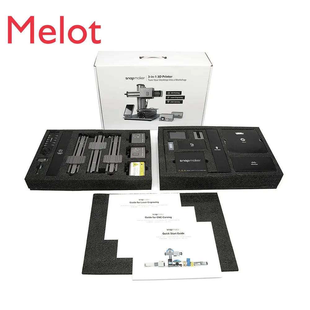 3D-печать лазерная резка с ЧПУ многофункциональный трехкомпонентный 3D-принтер