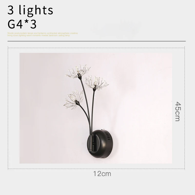 Хрустальные Настенные светильники скандинавский Золотой прикроватный