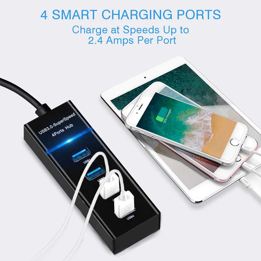 PS4 Slim Pro HUB 4 Ports USB 3.0 High Speed Splitter Adapter for Sony Playstation 4 Play Station 4 PS 4 / Slim / Pro Accessories