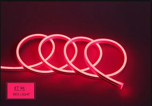 Гибкая силиконовая неоновая Светодиодная лента 12 В постоянного тока