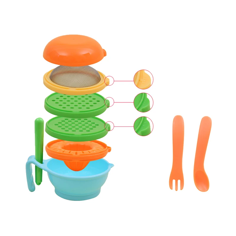Детская Чаша для измельчения разноцветная пищевая добавка кормления
