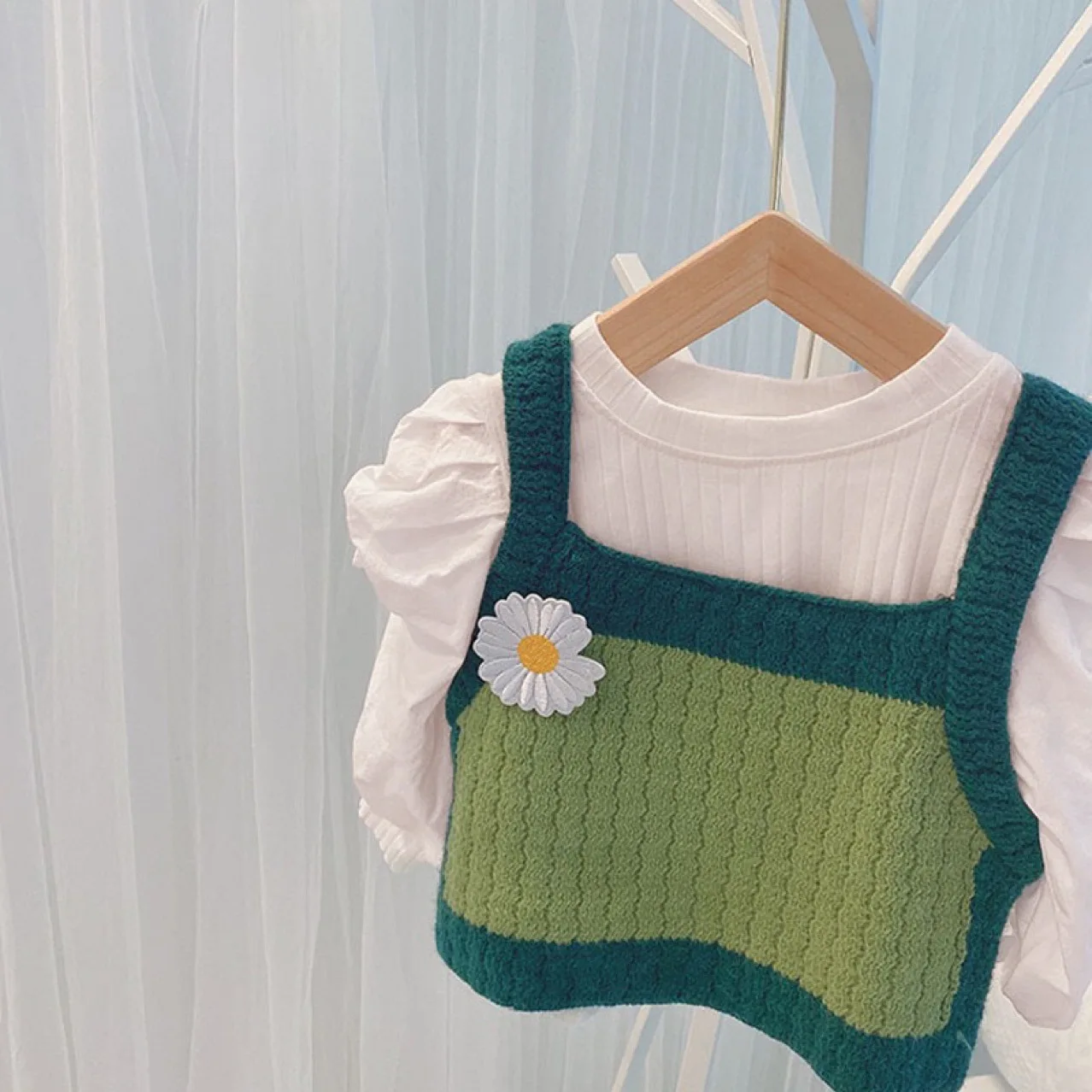 

Женский трикотажный комплект, однотонный топ в радужную полоску, комплект из двух предметов, весна-осень 2021