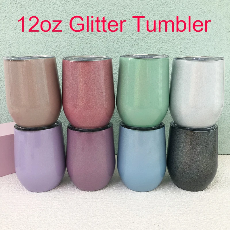 

Egg Shaped Wine Tumbler 12oz Shinning Beer Cup Kids Water Cups Coffee Milk Mug With Sealed Lids Christmas Gift For Friends