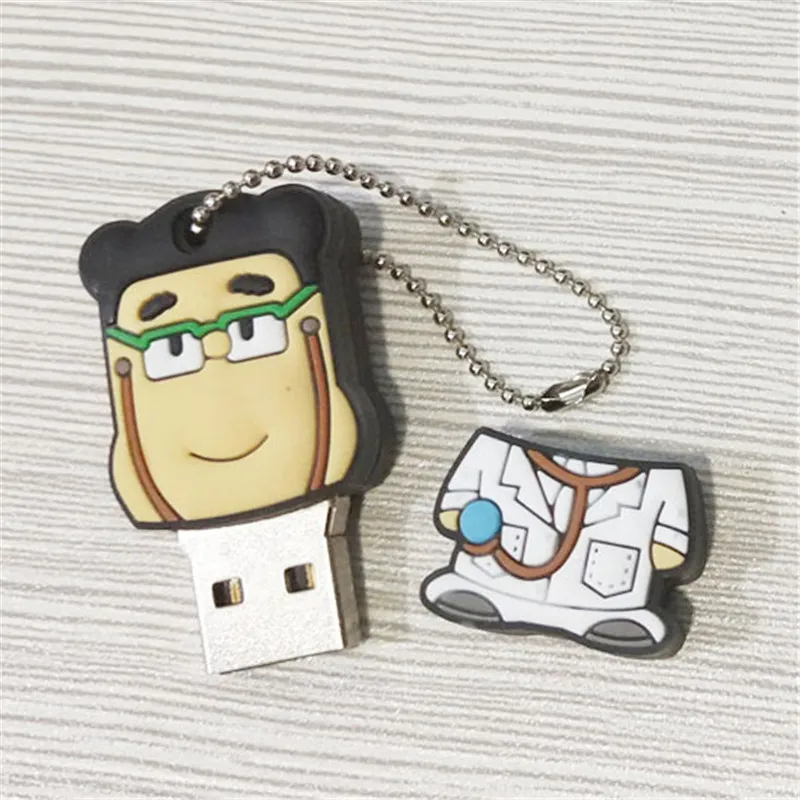 Мультяшная карта памяти доктора флешка милый usb флеш накопитель 4 ГБ 8 16 32 64 128 U