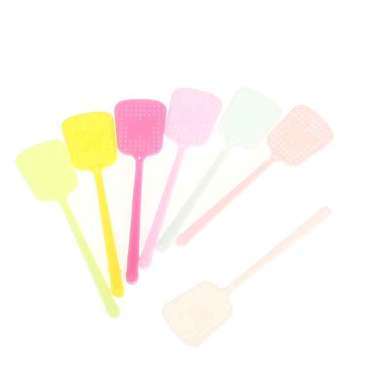 

1 Pc 4.5*1.7*0.1CM Dollhouse Miniature Simulation Mini Fly Swatter Model Furnitures Accessories Toys Kid Gifts