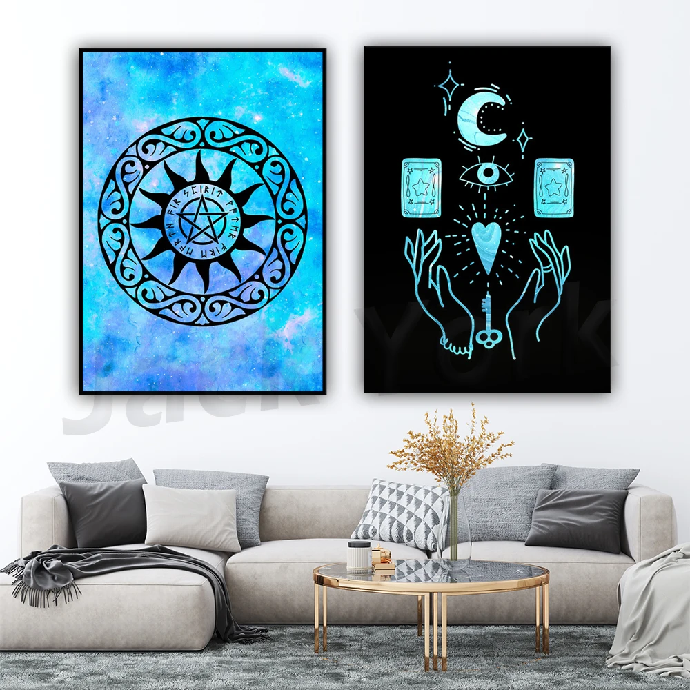 

The Tarot Card Reader Print, Best Gift For Tarot Reader, Tarot Lover Poster Home Decor Canvas Wall Art Prints