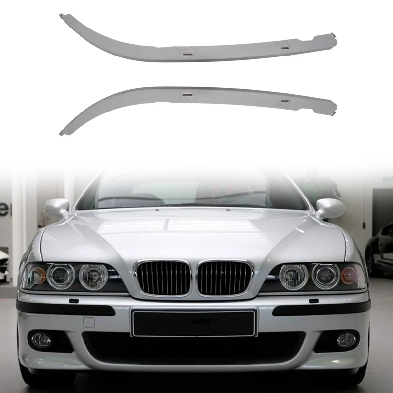 

Car Front Side Headlight Lower Moulding Trim 51138168809 51138168810 For-BMW 5 Series E39 525I 528I 530I 540I M5