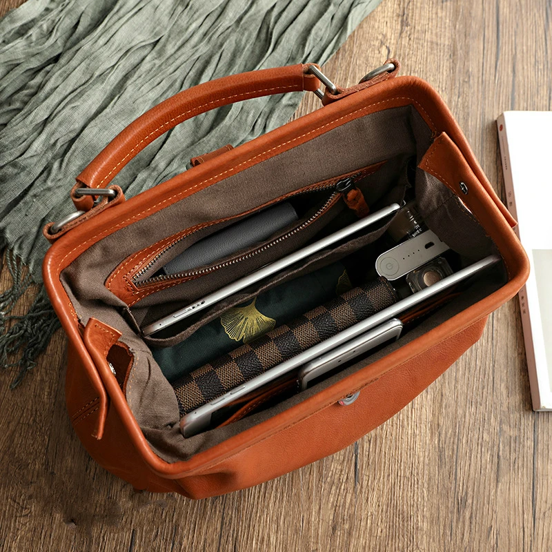 Винтажная классическая офисная Дамская Сумочка Хобо из натуральной кожи модная