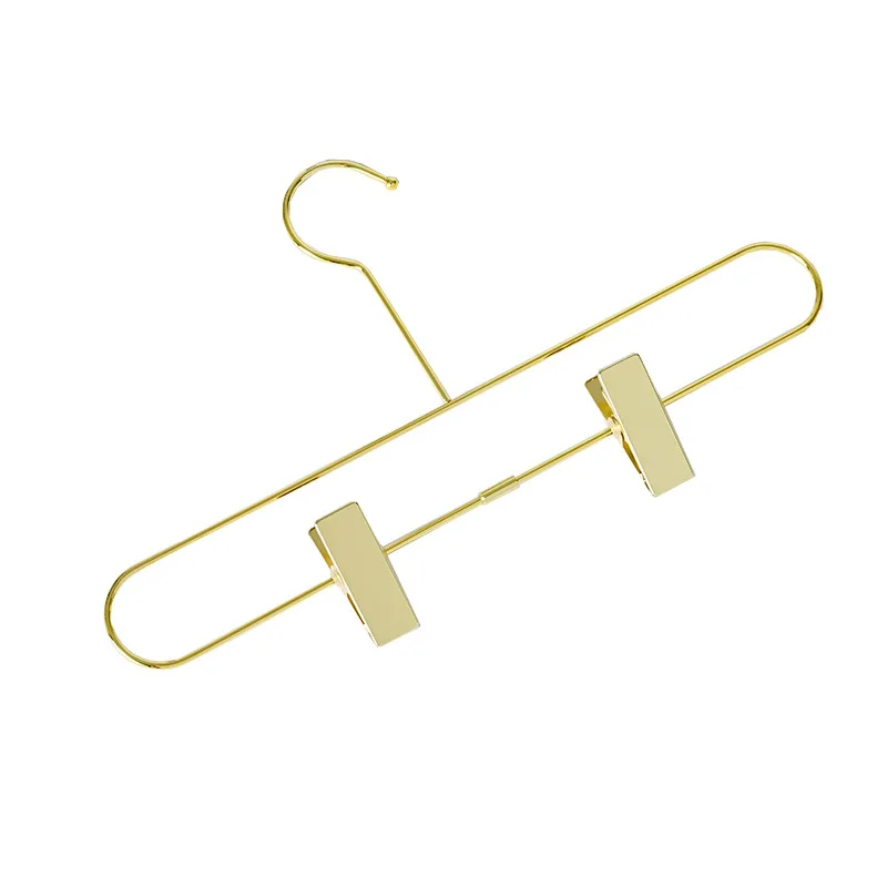 

2Pc Non-Slip Metal Golden Hook Pants Rack Space Saving Trousers Hanger Clothing Storage Organization Closet Leggings Wardrobe