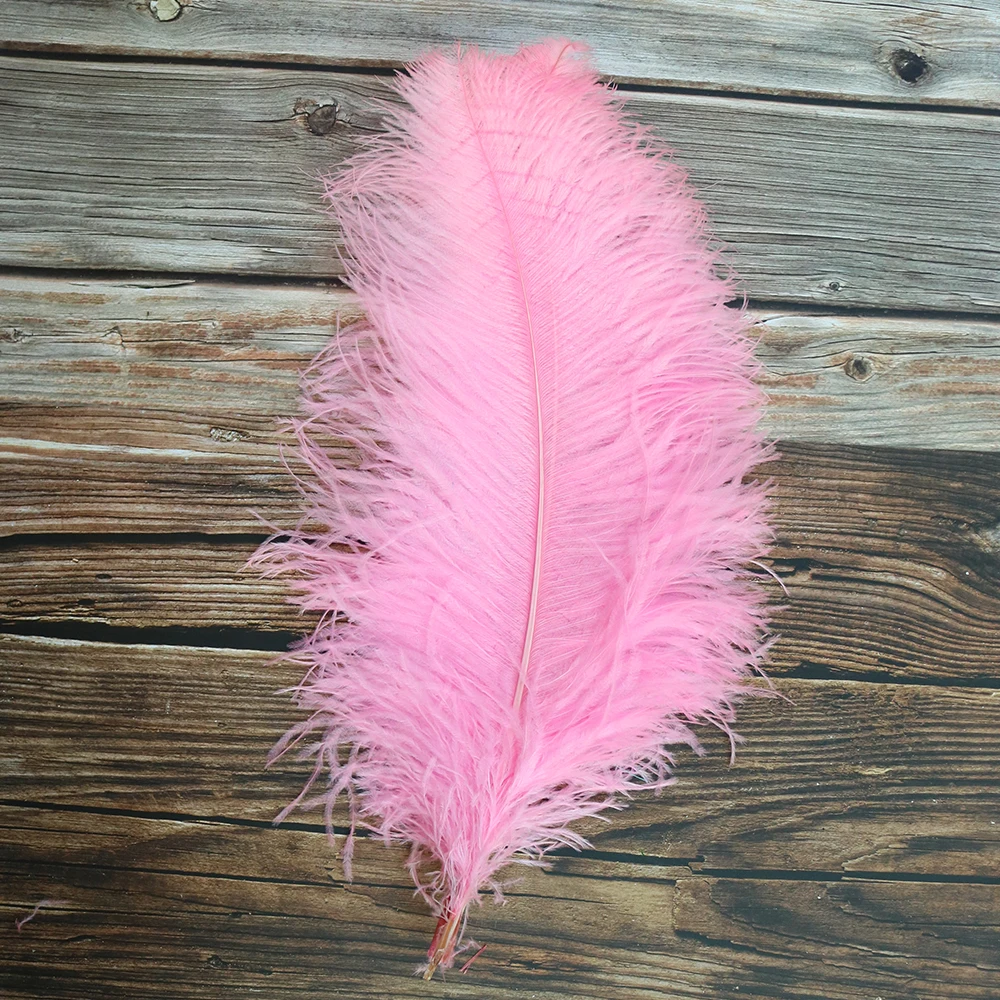 Пушистые страусиные перья 65 70 см/26 28 дюймов разноцветные для свадебной вечеринки