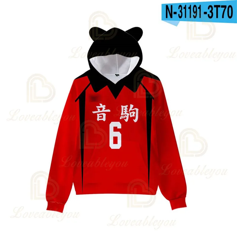

Personality Harajuku Hooded Sweatshirt Girls Haikyuu!! Fashion 3D Adult Kids Pullovers Casual Hoodies Sweatshirts High Quality