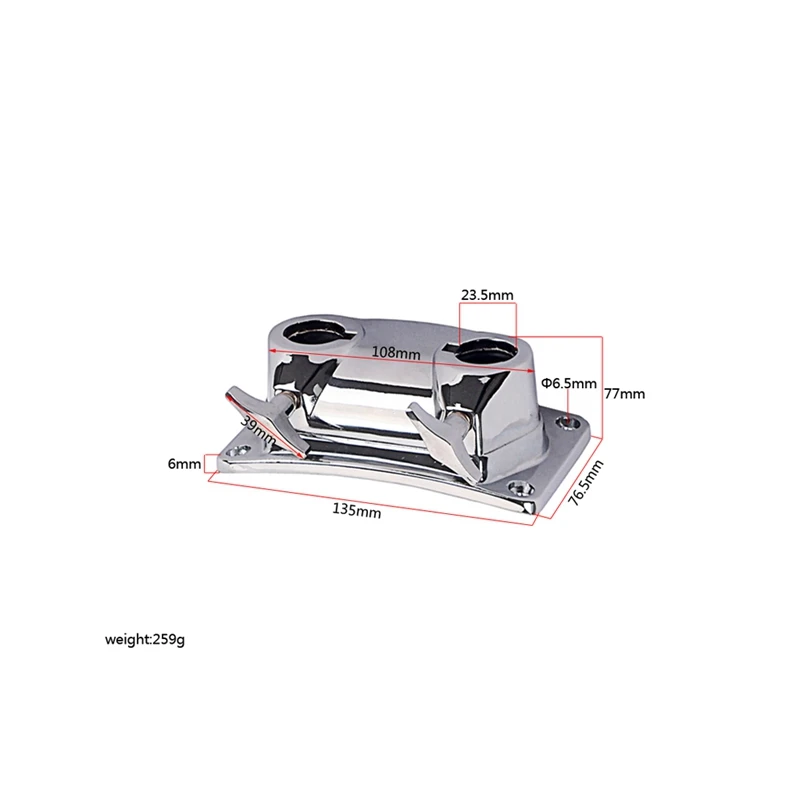 

1PCS Bass Double Holes Drum Bracket Drum Connector Accessories