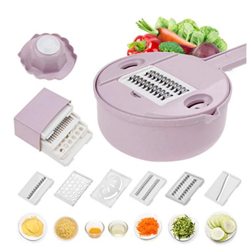 

Mandoline Slicer Cutter Chopper Groentensnijder Rasp Ronde Keuken Multifunctionele Versnipperen Rasp Fruit Dunschiller Wassen Le