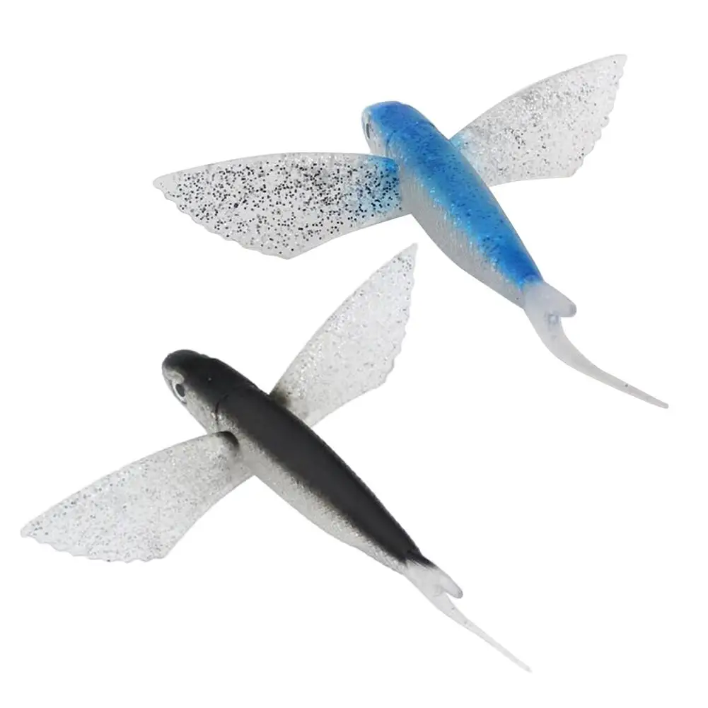 

1pcs/lot Fishing Lure 3D Eyes Floating flying fish Aritificial Laser Wobblers Crankbait Hard Plastic Fishing tackle Hook Pesca