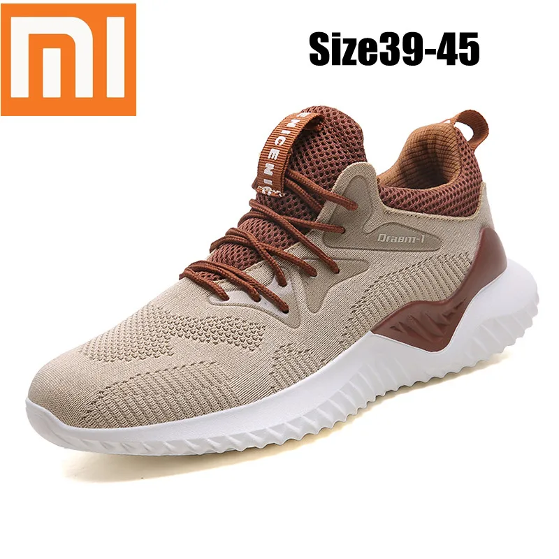 

Xiaomi Men Sport Sneakers Running Shoes Men Lace-up Athletic Trainers Bathable Sports Shoes Men Outdoor Walking Sneakers Comfort