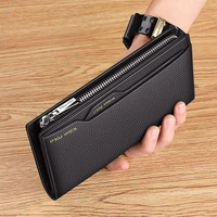 leather mens wallet business card holder fashion mobile phone bag high grade handbag coin purse drivers license cover